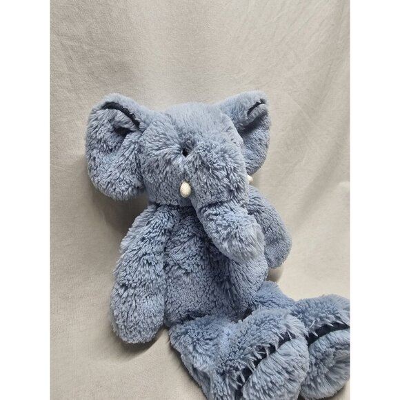 Jellycat Piper Blue Elephant Plush Stuffed Animal Beanbag Toy 12"- Retired - Picture 3 of 7